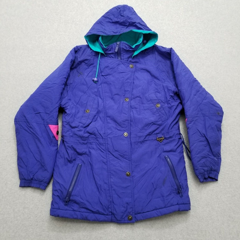 Fera‎ Ski Jacket Youth 16 Junior Purple Full Zip Girls Hooded